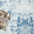 thumbnail image 4 of Hasoo 4' x 6' Area Rug for Living Room Modern Abstract Area Rug Machine Washable Rug Distressed Rug Bedroom Dining Room Kitchen Carpet Light Blue, 4 of 5