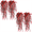 Red, variant on 4Pcs Faux Hanging Plant Hanging Vines Plants Indoor Realistic Artificial Fake Small Hang Plant Leaves Faux Outdoor Plants Plastic Flowers Stem Decor for Wall Room Party (Purple 2)