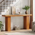 thumbnail image 4 of Tribesigns Wood Console Table, 62.9-Inch Long Sofa Table Behind Couch for Living Room, Entryway, 4 of 5