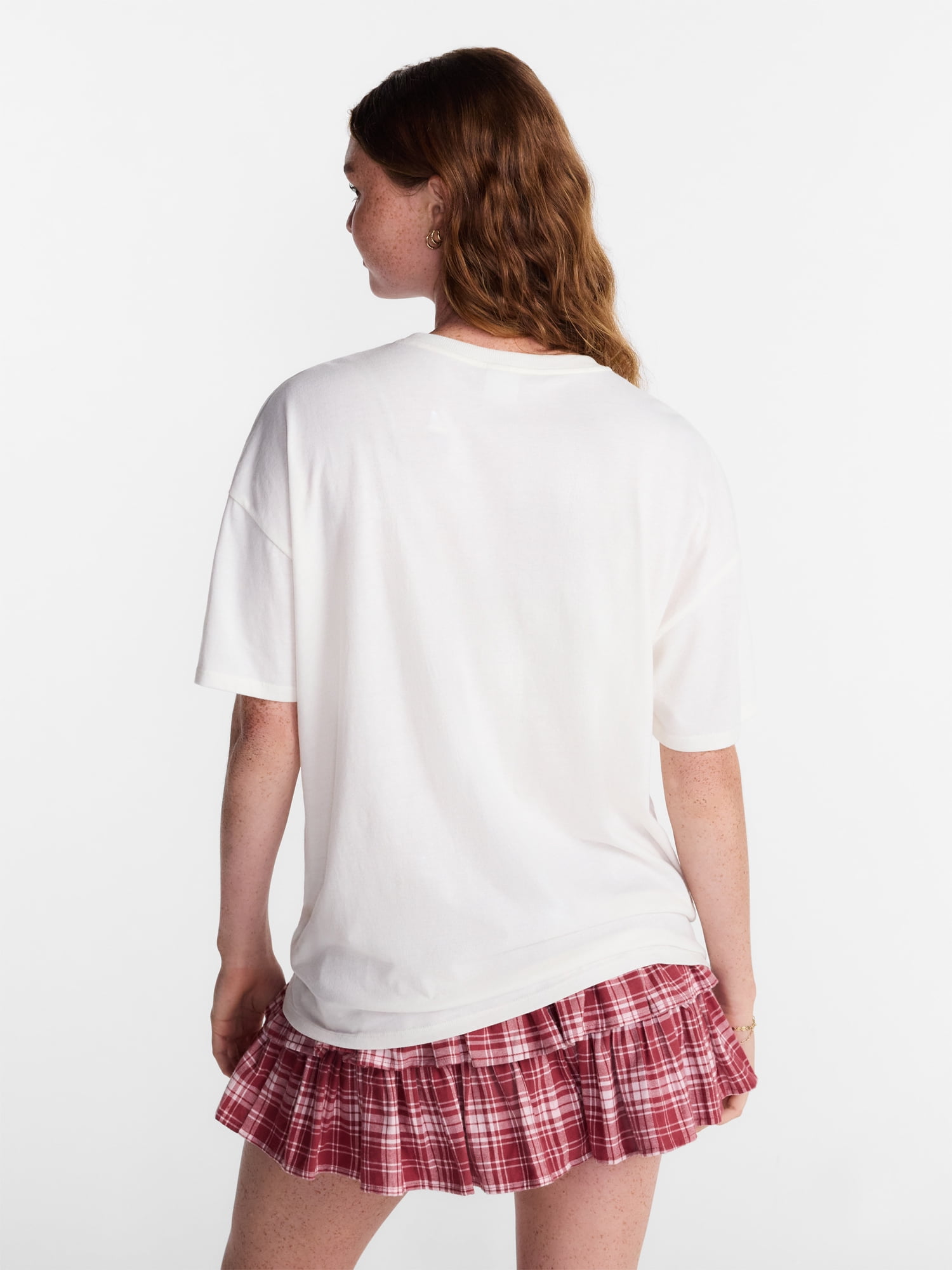 No Boundaries Washed Graphic Boyfriend Tee, Women's XXS-XXL