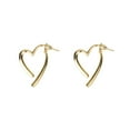 thumbnail image 2 of Xihbxyly Pendientes En Forma de Corazón, Modernos, Chapados En Oro y Plata, Diseño Cómodo y Versátil, Perfectos para Uso Diario, San Valentín o Fiestas, Regalo Elegante para Mujer, Tamaño de 3 Cm., 2 of 7