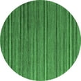 thumbnail image 1 of Ahgly Company Indoor Round Abstract Emerald Green Modern Area Rugs, 6' Round, 1 of 4