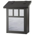 thumbnail image 1 of Americas Finest Lighting AF-3031-TB-WW Double T Verical Mailbox, Wispy White - Textured Black, 1 of 1