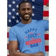 thumbnail image 2 of Happy 4Th Of July American Dad T-Shirt Men -Image by Shutterstock, Male 5X-Large, 2 of 4