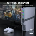 thumbnail image 6 of Prociv Cooling Fan for PS5 Pro/for PS5 Slim Console,Cooler Fans with LED Light and Adjustable Speed Intelligent Temperature Control, External USB Port Silent Enhanced Cooling System (Gray), 6 of 9