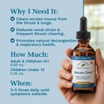 thumbnail image 3 of Native Remedies Mucus-Clear - Natural Mucus Relief & Lung Support - Clears Throat Phlegm, Sinus Pressure, Cough, & Respiratory Congestion - Fast Absorbing Liquid Drops - 4 Fl Oz, 2 Pack, 3 of 9