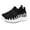 X2 Black, variant on Krdevn Slip On Kids Sneakers, Breathable Knit Mesh Lightweight Non Slip No Laces Athletic Shoes for Boys Girls,Black