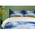 thumbnail image 4 of Ambesonne Country Duvet Cover Set, Warehouse Barn Scenery, 2-Calking, Apple Green White, 4 of 7