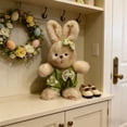thumbnail image 5 of Large Easter Bunny Plush Toy for Spring Home Decor, Soft Stuffed Bunny with Festive Colors, Decorative Plush Animal for Seasonal Display and Cozy Home Decor, 5 of 6