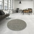 thumbnail image 4 of Ahgly Company Machine Washable Indoor Rectangle Industrial Modern Carbon Gray Area Rugs, 7' x 10', 4 of 7