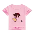 thumbnail image 3 of Ropa de verano unisex para niños, camiseta de princesa con bonitos dibujos animados para niño y niña, estética divertida, cuello redondo, manga corta blanca, 3 of 5