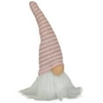 thumbnail image 4 of Northlight Striped Hat Spring Gnome - 7.5" - Pink and White, 4 of 5