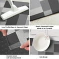 thumbnail image 3 of Kitchen Mats 2 PCS Anti Fatigue Kitchen Rugs Non Skid Waterproof Kitchen Floor Mat Cushioned Black and Grey Kitchen Rugs Farmhouse Comfort Standing Kitchen Mats for Floor, House, Sink, Office, 3 of 5