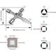 thumbnail image 3 of Llave para gabinete eléctrico, llave multifunción de 4 vías, práctica llave en cruz multifunción, para medidores de agua y electricidad, radiadores, ascensores (plata), 3 of 5