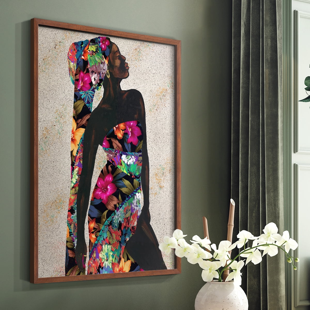 Woman Strong I Framed Print - Solid Wood in Single Picture Frame Solid Wood 2 Framed Print
