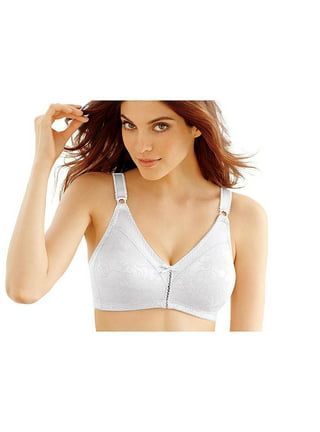 Bali Women's Double Support Lace Wirefree Bra White