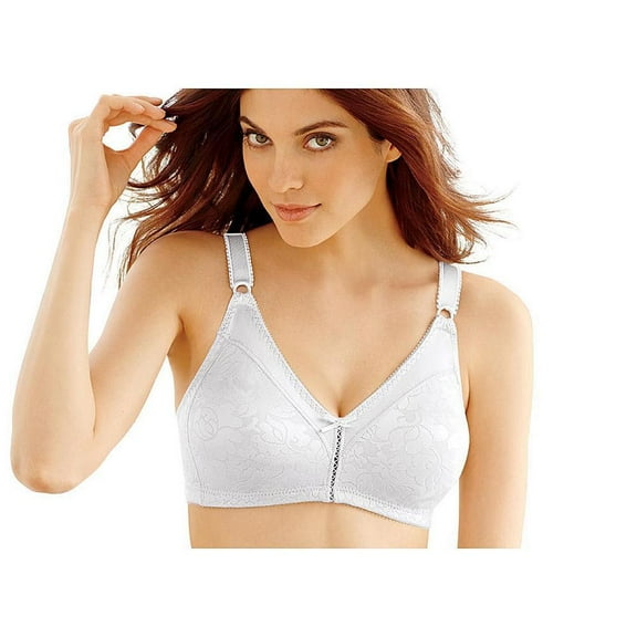 Bali Women's Double Support Wire-Free Bra -3372, White, 40D