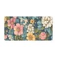 thumbnail image 1 of Colorful Flowers Desk Pad Mouse Pad,Large Floral Mouse Mat with Stitched Edges,Non-Slip Rubber Base Mousepad for Office PC Keyboard Laptop and Home Work Desk Mat(35.4x15.7 in), 1 of 14