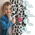 thumbnail image 3 of Blackout Kids Curtains,Pioneer Flower Floral Print Pattern Childrens Insulated Curtains Set Of 2,Bedroom Essentials,Toddler Room Decor 42"x54", 3 of 5