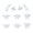 White, variant on Metal Thumbsticks Back Paddles Gaming Accessories Replacement Controller Analog Joystick Triggers Buttons