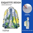 thumbnail image 5 of Lemon Aesthetic Laptop Backpack - Stylish Bookbag for Teens & College, Large Capacity Citrus Print Backpack, Fun Design Gift, 5 of 6