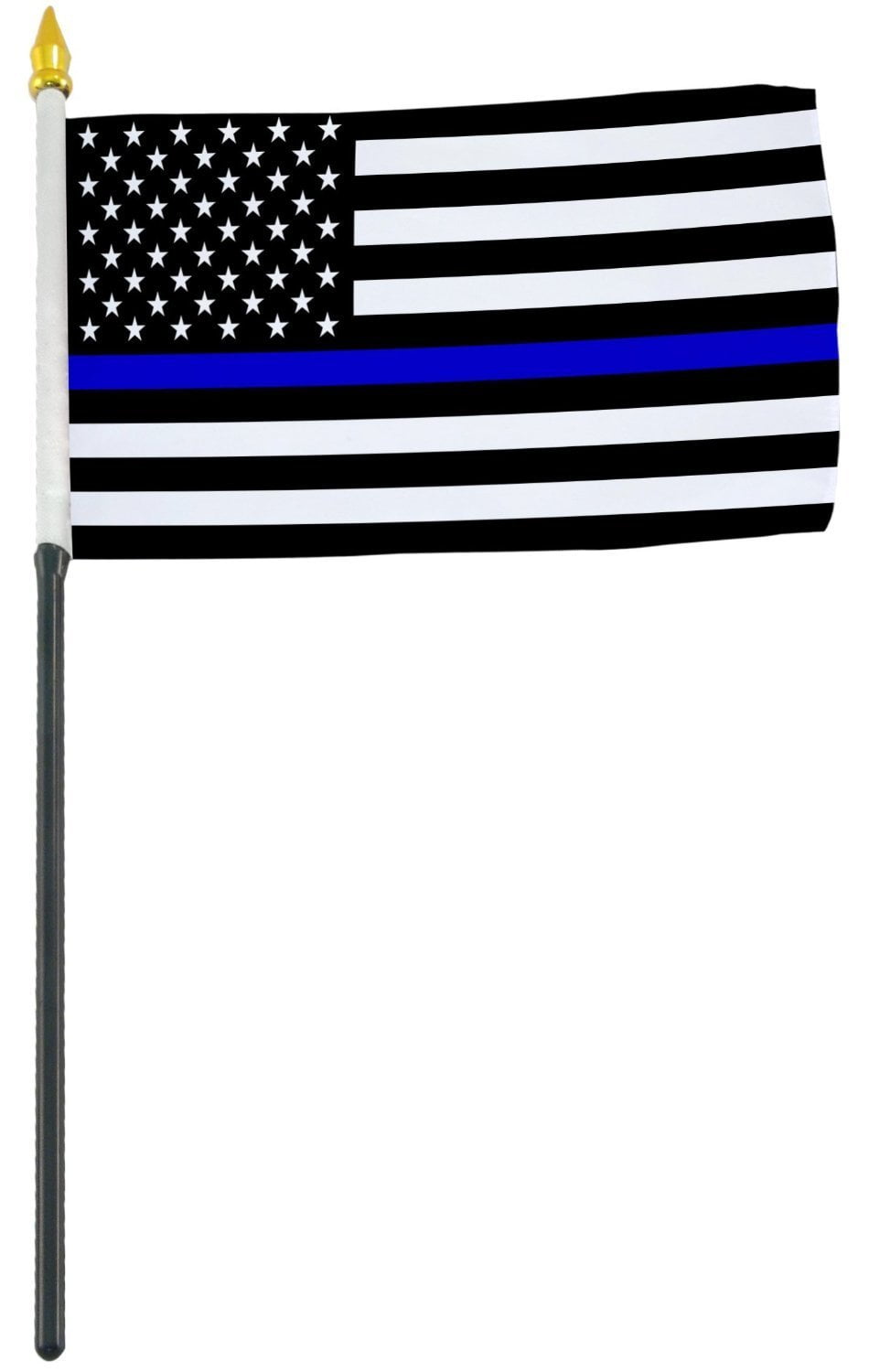 4"x6" Police Thin Blue Line Police Lives Miniature Desk & Table Flags Flag 