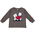 thumbnail image 3 of Inktastic Valentine Westie Duo Boys or Girls Long Sleeve Toddler T-Shirt, 3 of 5