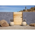 thumbnail image 4 of Veradek Strata Series Sphere Plastic-Stone Round Planter - Sand, 2 Pack, 4 of 9