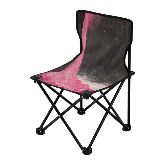 Outdoor Folding Chair 14.46x14.46x22.83 Inches, Camping Folding Chair Easy to Carry Ideal for Outdoor Picnics Camping Park Fishing Pink Lava Picture