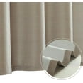 thumbnail image 6 of Ombre Wood Taupe Striped Shower Curtain Waterproof Fabric Shower Curtains for Bathroom Gradual Color Minimalist Design Modern Neutral Luxury Shower Curtain Set with 12 Hooks 72x72 inches, 6 of 6