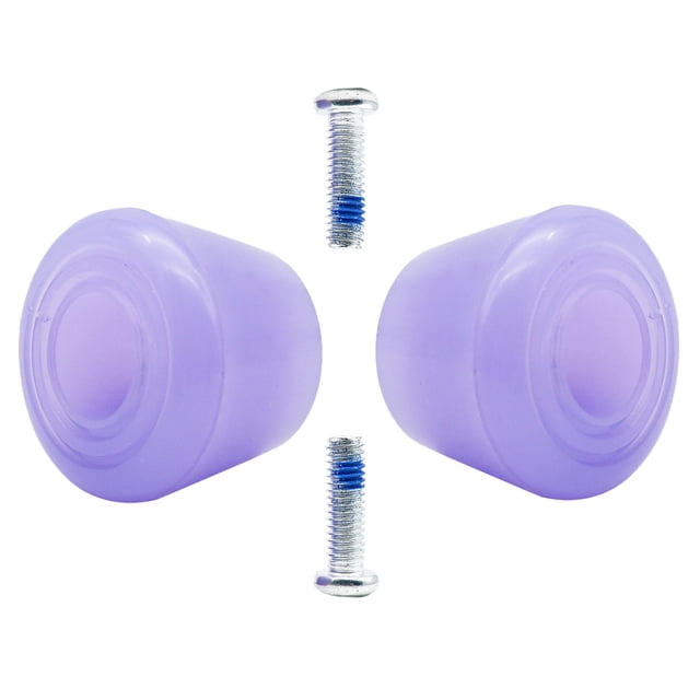 Minkissy 1 Set Roller Skates Accessory Square Purple PU Metal Brake Block 1.9x1.4x1.3in