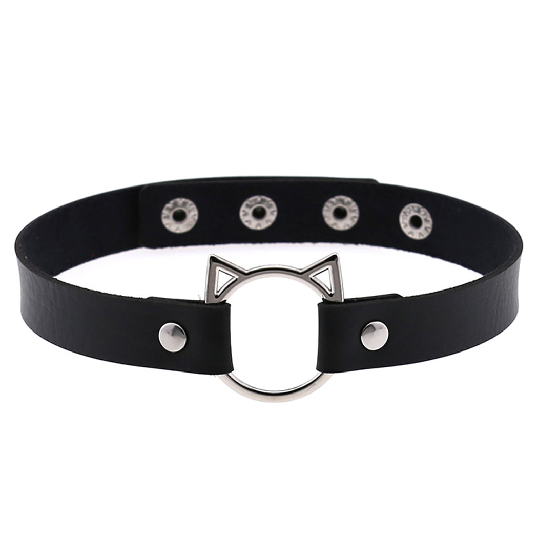 goth cat collar