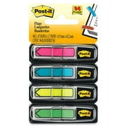 Post-it®, MMM684ARR4, 1/2" Arrow Flags Pack, 96 / Pack, Assorted,Lime,Pink,Yellow,Aqua