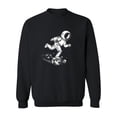 thumbnail image 1 of Cool Astronaut Running In Space Sweatshirt Men -Image by Shutterstock, Male Medium, 1 of 4