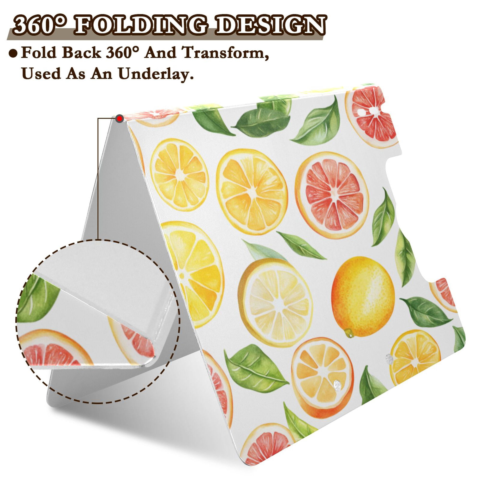 FORMRS A4 Clipboard Folder with Pen Holder Horizontal Foldable School Office Binder, Candy Lemon