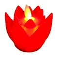 thumbnail image 1 of Milaget Buddhist Lotus LED Lamp, LED Tealight Candle Flickering Candle Buddhist Worship, red, 1 of 9