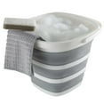 thumbnail image 2 of Simplify 10L Collapsible Square Bucket in White/Grey, 2 of 4