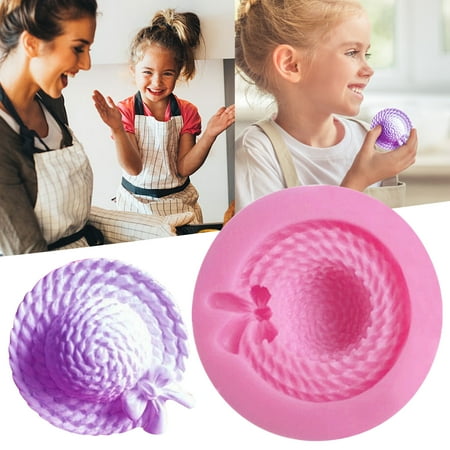 

Popular Pick! Zerbueate Cake Pop Mold，Chocolate Bar Mold，Kitchen Essentials Small Fresh Hat Flipping Sugar Cake Cookie Dessert Decorating Tools Silicone Chocolate Clay Tools Pink