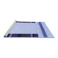 thumbnail image 2 of Ahgly Company Machine Washable Indoor Square Solid Blue Modern Area Rugs, 3' Square, 2 of 4