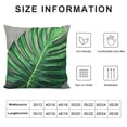thumbnail image 5 of Chilfamy Palm Leaves Throw Pillow Covers Home Decorative Pillow Covers Pillowslip with Tropical Banana Palm Monstera Leaves Print for Summer Style Decor 18x18in, 5 of 5