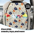 thumbnail image 5 of Kdxio Flower Leaves Print 2 Pack Car Kick Mat Seat Cover Back Protector Mat with Pockets for Organizer Backseat Protector and Storage Anti Kick Pad for Vehicles, 5 of 9