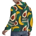 thumbnail image 6 of Wukai Banana And Avocado Print Men Hoodies Fleece Sweatshirts Long Sleeve Sweaters Pullover Fall Outfits Winter Clothes-Medium, 6 of 7
