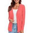 thumbnail image 2 of Urban CoCo Women's Button Down Lightweight Knit Cardigan Sweater with Pockets, 2 of 7