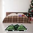 thumbnail image 6 of PONPRNGY Christmas Bathroom Rugs Green Christmas Tree Bath Mat for Living Room Non Slip Christmas Bathroom Decor with Backing Soft Absorbent Shower Carpet for Xmas Winter Home Decor, 6 of 6