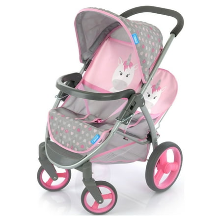 hauck Unicorn Malibu Toy Duo Twin Doll Stroller