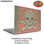MobileBling Notebook Cover Skull and Crossbones, 15.4"