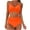 Orange, variant on Women Two Piece Vintage Swimsuit Wrap Cross Cutout Bikini Sets Tummy Control Swimwear Push Up High Waist Bikini with Bottom