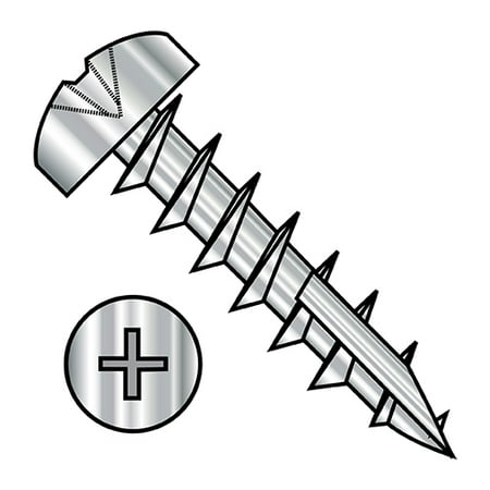 

6-13X3/4 Phillips Pan Deep Thread Screw Type 17 Full Thread 18 8 Stainless Steel (Pack Qty 3 000) BC-0612DPP17188