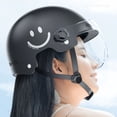 thumbnail image 5 of Casco de vehículo eléctrico Youpin ZOLA para mujer y hombre, casco de motocicleta con batería, casco de seguridad de verano, medio casco, universal para todas las estaciones, 5 of 5