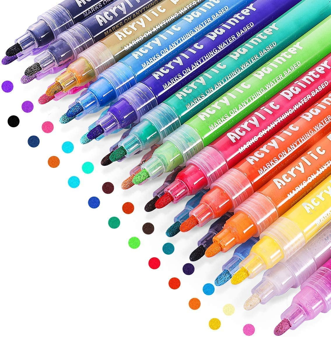  Rangwell 24 Dual Tip Brush Pens, Brush Pens, Brush Markers,  Dual Brush Pens, Markers for Kids Adults Coloring, Art Markers for Adults,  Dual Tip Markers : Arts, Crafts & Sewing